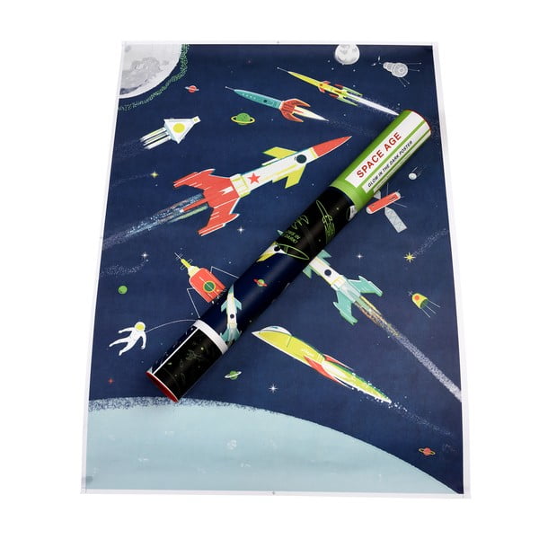 Pakabinama vaikiška dekoracija Glow in the Dark Space Age – Rex London-image-3