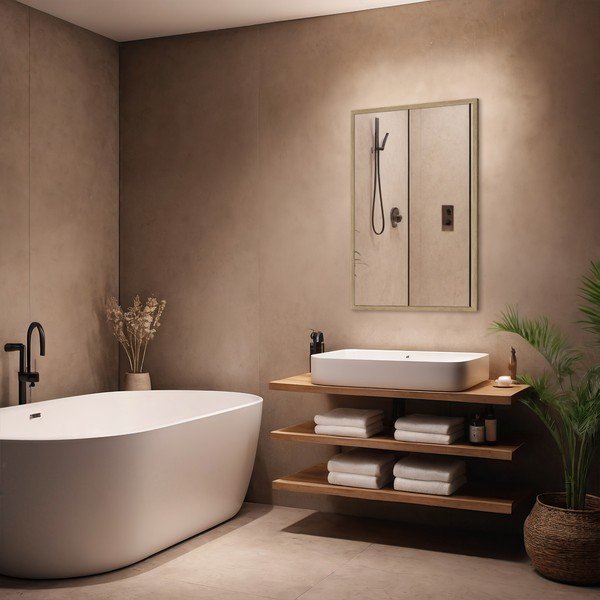 Sieninis veidrodis 52x72 cm Oak – knor-image-1