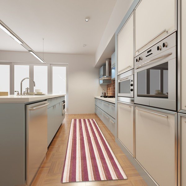 Itin patvarus virtuvinis kilimas "Webtappeti Stripes Multi", 60 x 220 cm-image-1