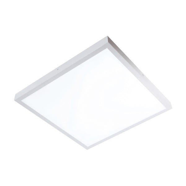 Baltas kvadratinis lubinis šviestuvas su spalvų temperatūros reguliatoriumi SULION Colossal, 50 x 50 cm
