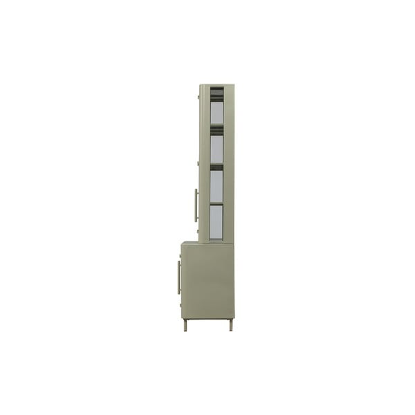 Vitrina iš metalo šviesiai pilkos spalvos 110x210 cm Unlock – BePureHome-image-2