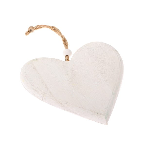 Balta medinė pakabinama dekoracija Dakls So Cute Heart