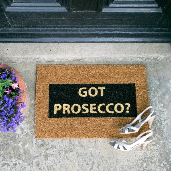 Kilimėlis iš natūralaus kokoso pluošto Artsy Doormats Got Prosecco Glitter, 40 x 60 cm-image-1