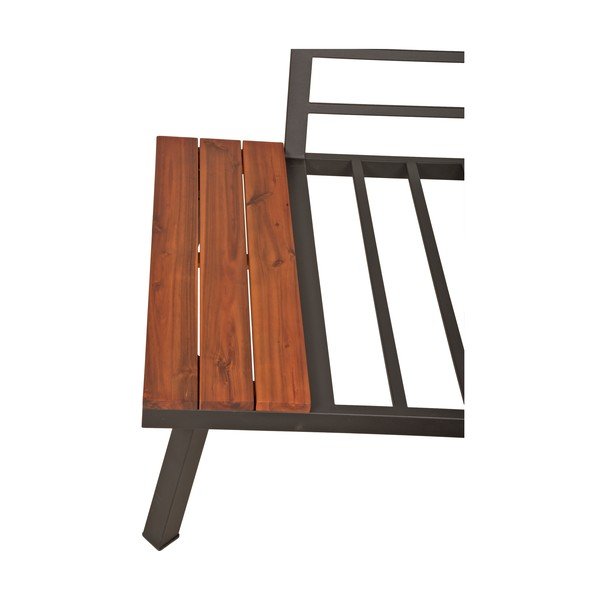 Iš akacijos masyvo sodo poilsio baldų komplektas pilkos spalvos 4 žmonėms Theresa – Garden Pleasure-image-1