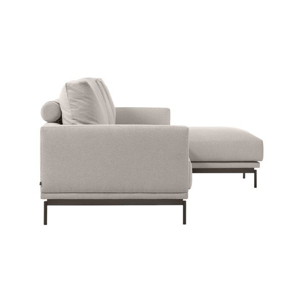 Smėlio spalvos kampinė sofa Kave Home Galene, dešinysis kampas, 254 cm-image-3