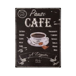 Metalinis ženklas "Antic Line Pause Café", 25 x 33 cm