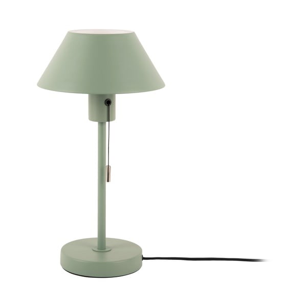 Žalia stalinė lempa su metaliniu gaubtu (aukštis 36 cm) Office Retro – Leitmotiv