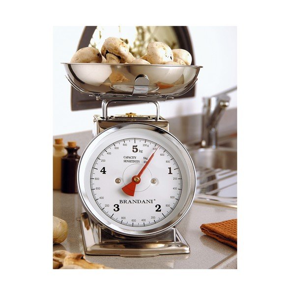 Virtuvės svarstyklės, chromuotos