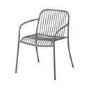 Pilkos spalvos metalinė sodo kėdė Yua Wire – Blomus