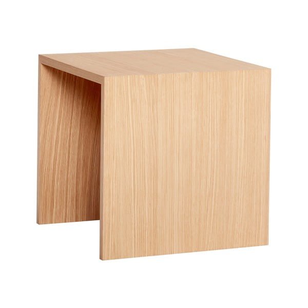 Šoninis staliukas iš ąžuolo medienos Hübsch Less, 40 x 40 cm-image-4