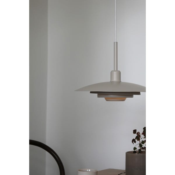 Smėlio spalvos kabantis šviestuvas ø 35 cm su metaliniu gaubtu Piny – Markslöjd-image-2