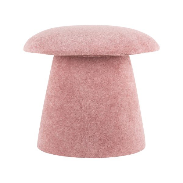 Iš velveto pufas šviesiai rožinės spalvos Mushroom – Leitmotiv