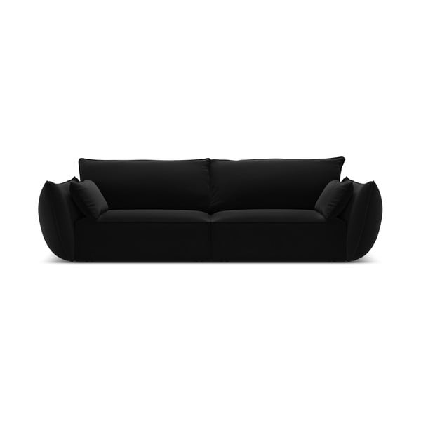 Juodos spalvos iš velveto sofa 208 cm Vanda – Mazzini Sofas