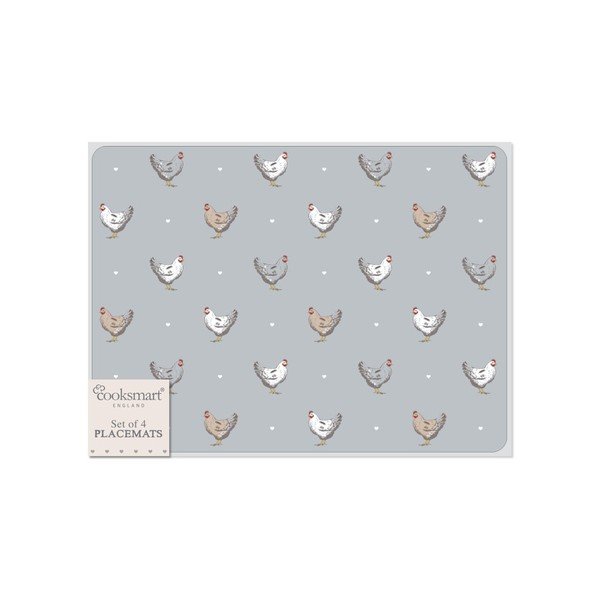 4 kamštinių padėklų rinkinys Cooksmart ® Farmers Kitchen, 29 x 21,5 cm-image-2