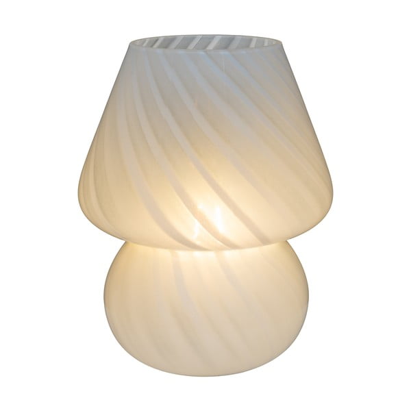 Baltos spalvos stalinis šviestuvas LED (aukštis 19,5 cm) su stiklo gaubtu Alton – House Nordic-image-4