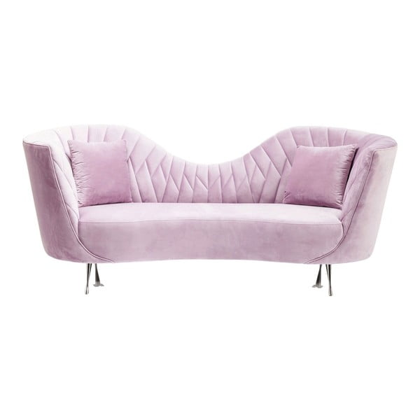 Rožinė dvivietė sofa "Kare Design Cabaret