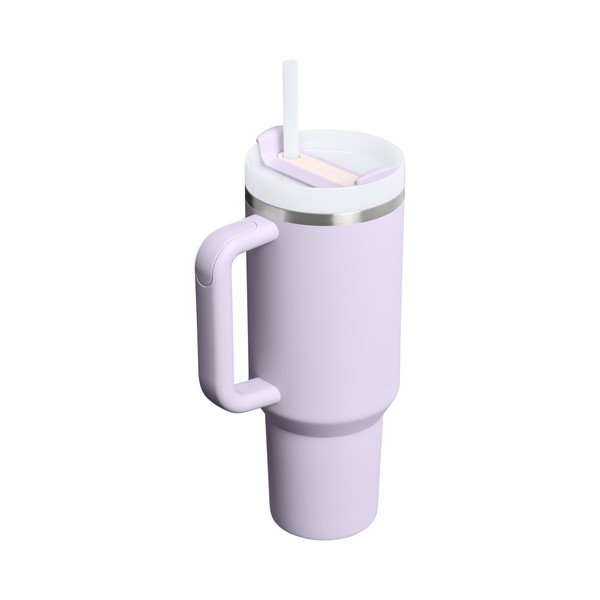 Levandų spalvos iš nerūdijančio plieno su šiaudeliu termosas 1,18 l Quencher H2.O FlowState™ Tumbler Purple Dust – Stanley-image-2