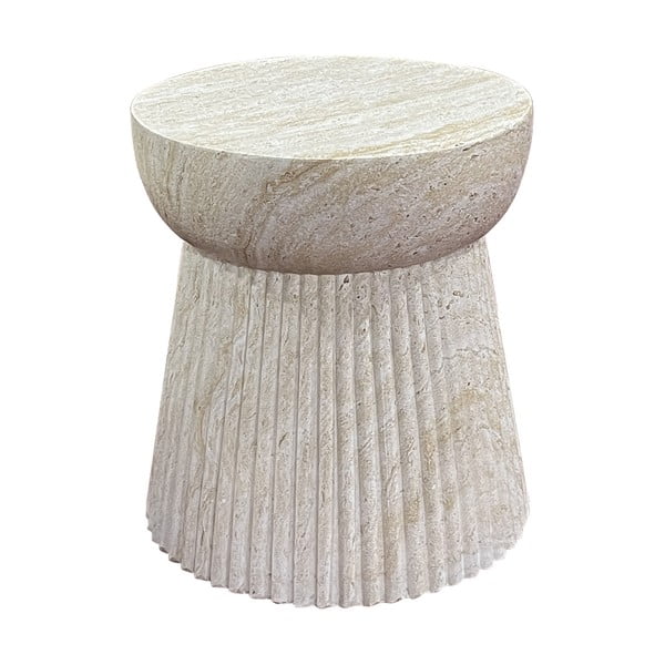 Iš akmens apvalios formos sodo šoninis staliukas ø 37 cm Bonn – House Nordic