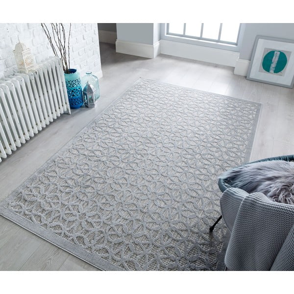 Pilkas lauko kilimas 230x160 cm Argento - Flair Rugs-image-2