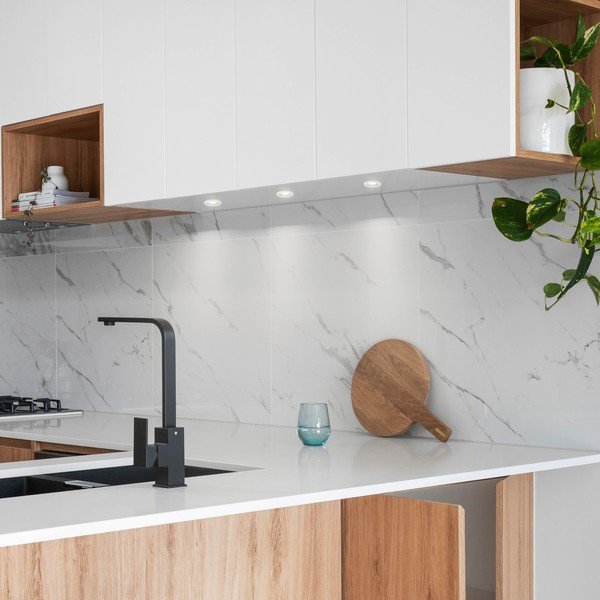 Taškinis šviestuvas juodos ir baltos spalvos LED ø 4 cm – SULION-image-1