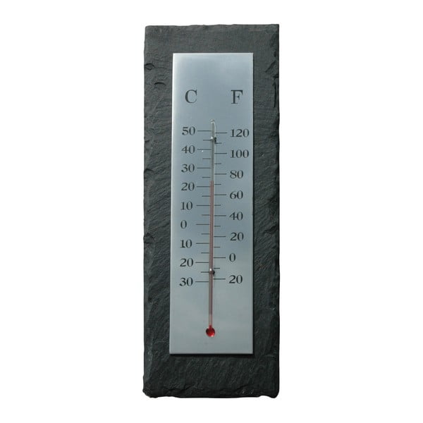 Šiferinis termometras Esschert Design Stačiakampis, 30 x 10 cm