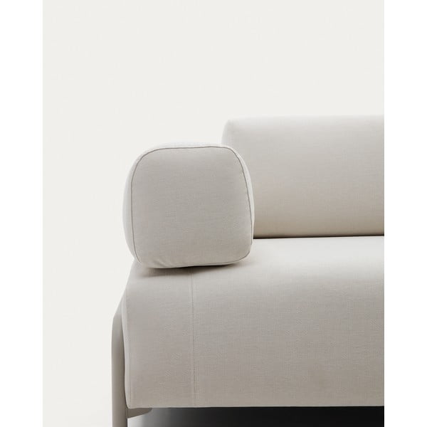 Smėlio spalvos iš šenilinio audinio modulinis sofos porankis Compo – Kave Home-image-1