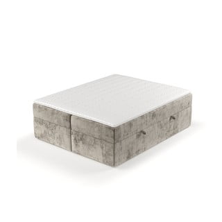 Spyruoklinė lova šviesiai rudos spalvos su sandėliavimo vieta 160x200 cm Yoko – Maison de Rêve