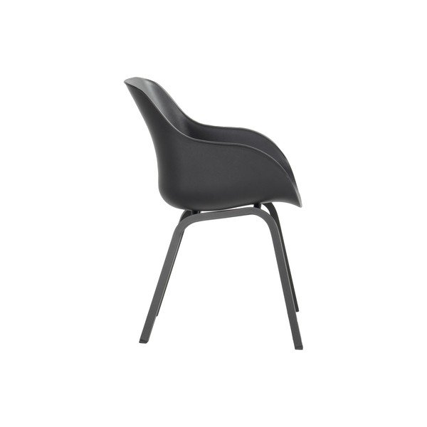Plastikinės sodo kėdės juodos spalvos 2 vnt. Le Soleil Element – Hartman-image-3