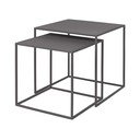 Metalinis kavos staliukai pilkos spalvos 2 vnt. 40x40 cm Fera – Blomus