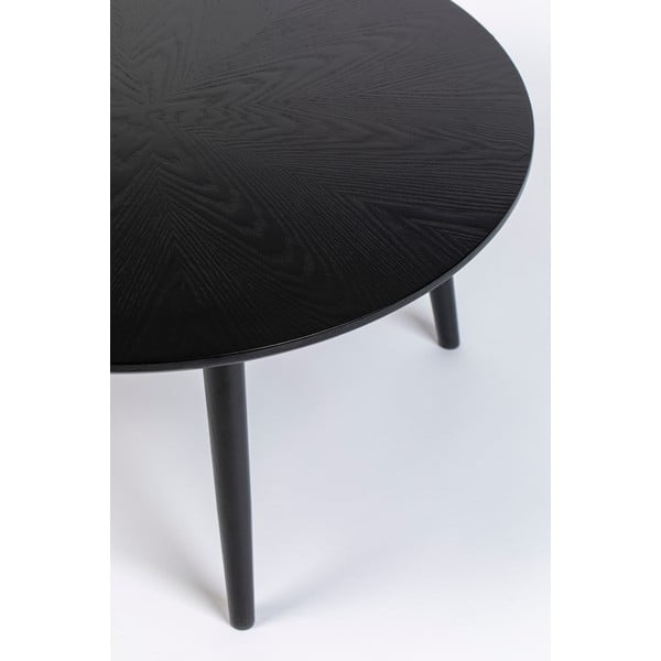 Apvalios formos valgomojo stalas su ąžuolo dekoro stalviršiu ø 100 cm Fabio – White Label-image-3