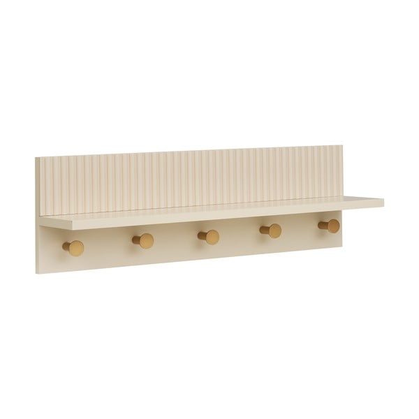 Smėlio spalvos sieninė lentyna su lentyna 50 cm Rocca – House Nordic-image-2