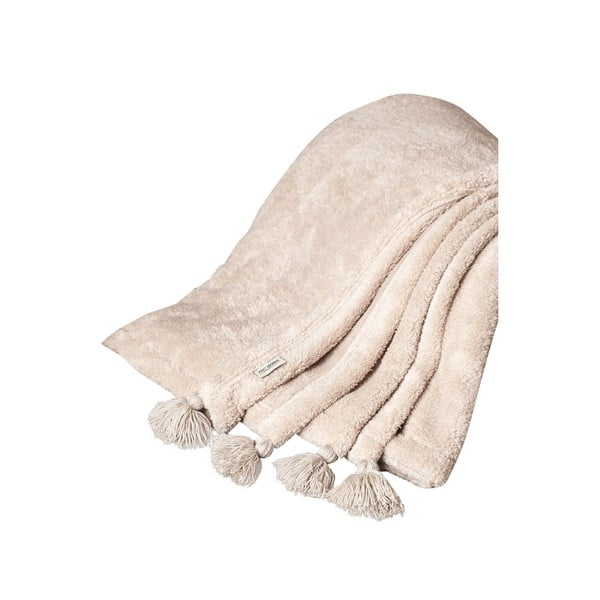 Šviesiai rudos spalvos iš mikropliušo lovatiesė 200x220 cm Puffy – Mijolnir
