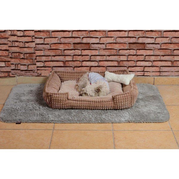 Smėlio spalvos pliušinis gultas Nest - Lydia&Co-image-3