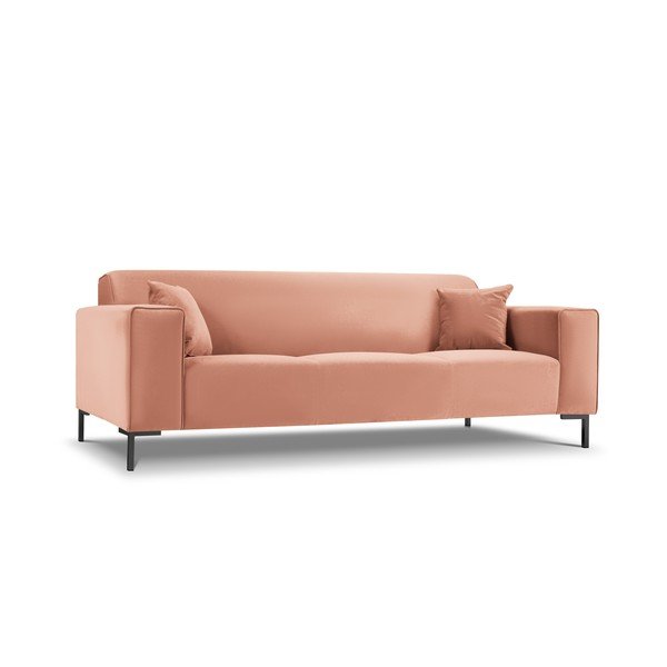 Rožinė aksominė sofa Cosmopolitan Design Siena-image-3