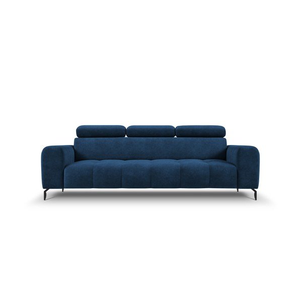 Mėlyna reguliuojama sofa su aksominiu paviršiumi Milo Casa Nico-image-4