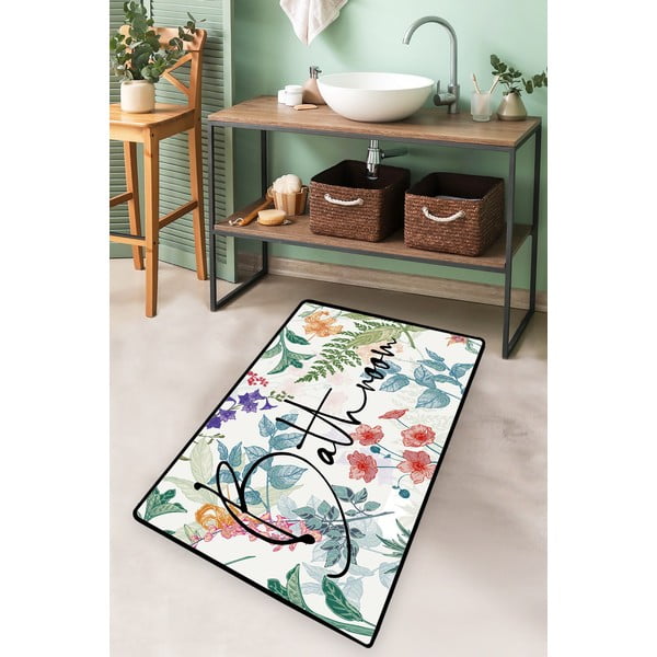 Vonios kilimėlis 70x120 cm Green In Flower – Foutastic