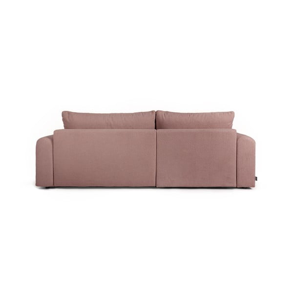Iš boucle sulankstoma kampinė sofa šviesiai rožinės spalvos (su kairiuoju kampu) Quinoa – Bonami Selection-image-4