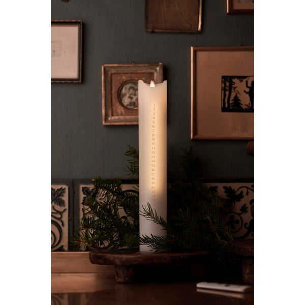 Advento LED žvakė Sirius Sara Gold, 29 cm