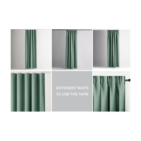 Šviesiai žalios spalvos pritemdymas (dalinis užtemimas) užuolaida 140x270 cm Kierra – Restilo-image-3