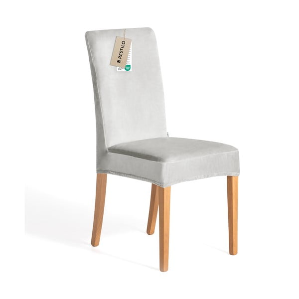 Šviesiai pilkos spalvos įtempiamas kėdei baldų apmušalas 48 cm Sento – Restilo-image-2