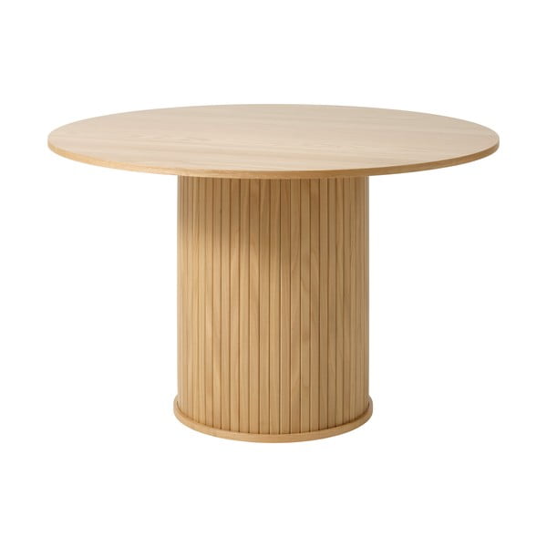 Ąžuolinis apvalus valgomojo stalas ø 120 cm Nola - Unique Furniture