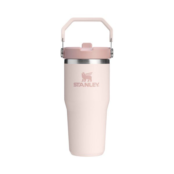 Šviesiai rožinės spalvos iš nerūdijančio plieno termosas 410 ml IceFlow™ Flip Straw 2.0 Tumbler Rose Quartz – Stanley