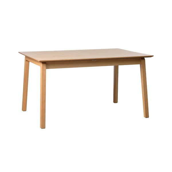 Prailginamas valgomojo stalas natūralios spalvos su ąžuolo dekoro stalviršiu 95x200 cm Bari – Unique Furniture-image-1