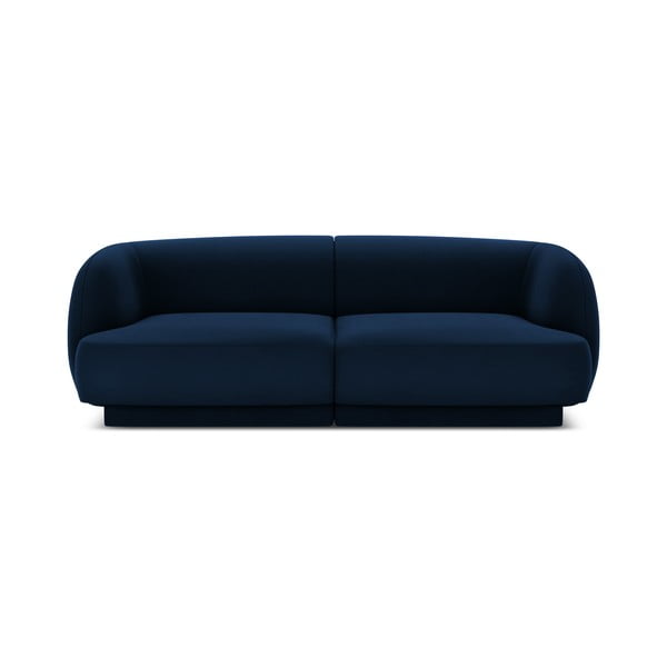 Mėlynos spalvos aksominė sofa 184 cm Miley - Micadoni Home