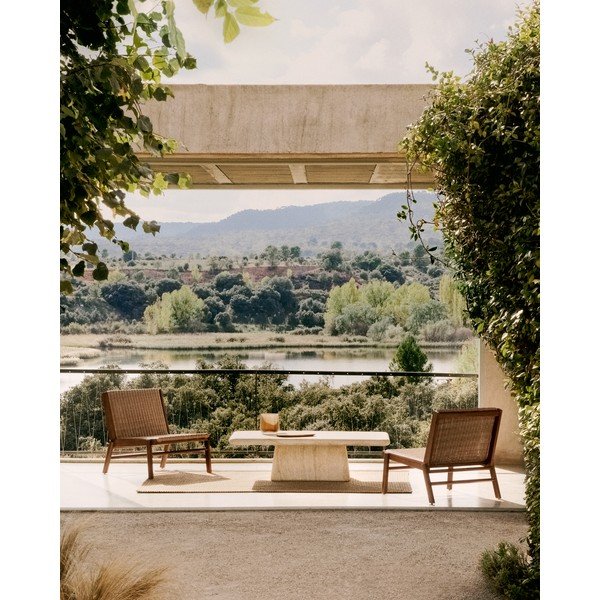 Natūralios spalvos medžio masyvo sodo krėslas Itani – Kave Home-image-2