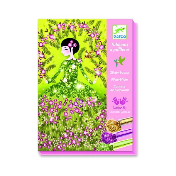 Djeco Glitter Dancers vaikų kūrybinis švitrinio popieriaus rinkinys-image-3