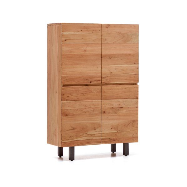 Natūralios spalvos iš akacijos masyvo šoninė spintelė 100x155x40,5 cm Uxue – Kave Home-image-2