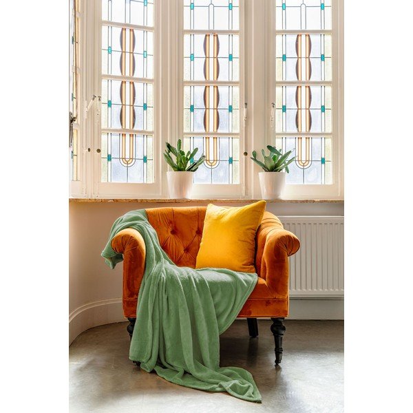 Žalias mikropliušo užvalkalas viengulėlei lovai 150x200 cm Cosy - Tiseco Home Studio-image-4