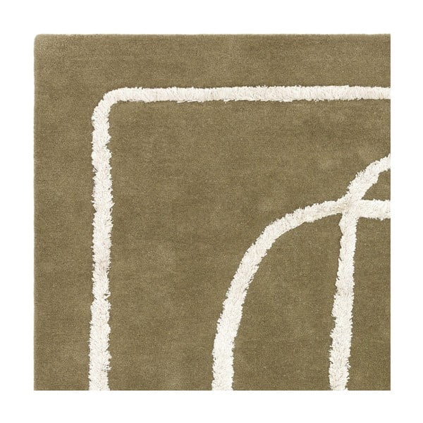 Rankų darbo iš vilnos kilimas žalios spalvos 160x230 cm Matrix – Asiatic Carpets-image-3