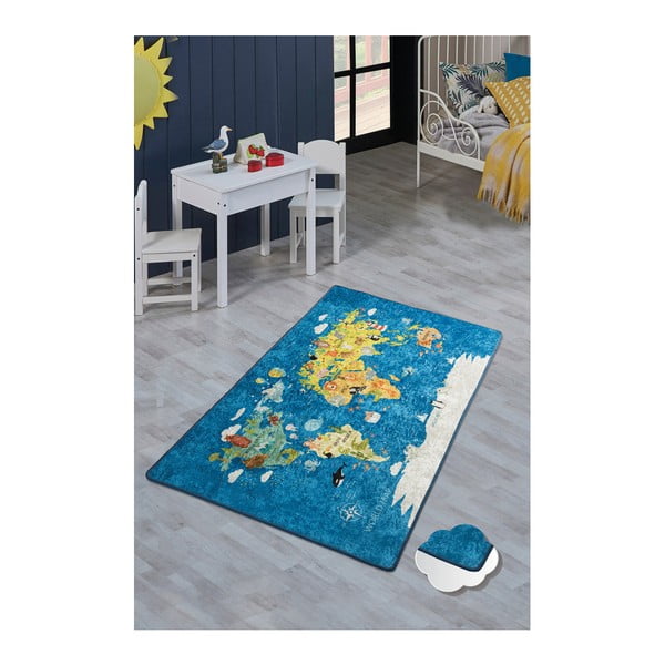 Vaikiškas kilimas World Map, 100 x 160 cm-image-1